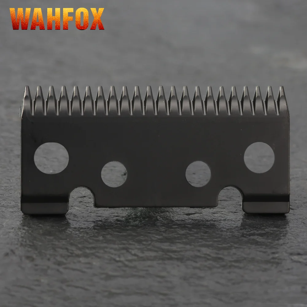 WAHFOX 2PCS/SET Ceramic Moving Blade 22 Teeth For Andis Master 12470 Professional Cordless Adjustable Hair Clipper