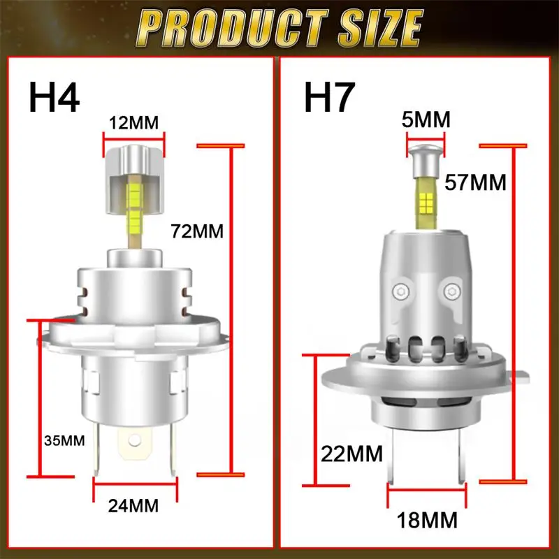 3D Turbo Fan 2200W H7 LED المصابيح الأمامية - 3000,000LM فائقة السطوع، Canbus خالية من الأخطاء، شريحة 9288 CSP، توصيل وتشغيل 12 فولت لـ 99% Ca