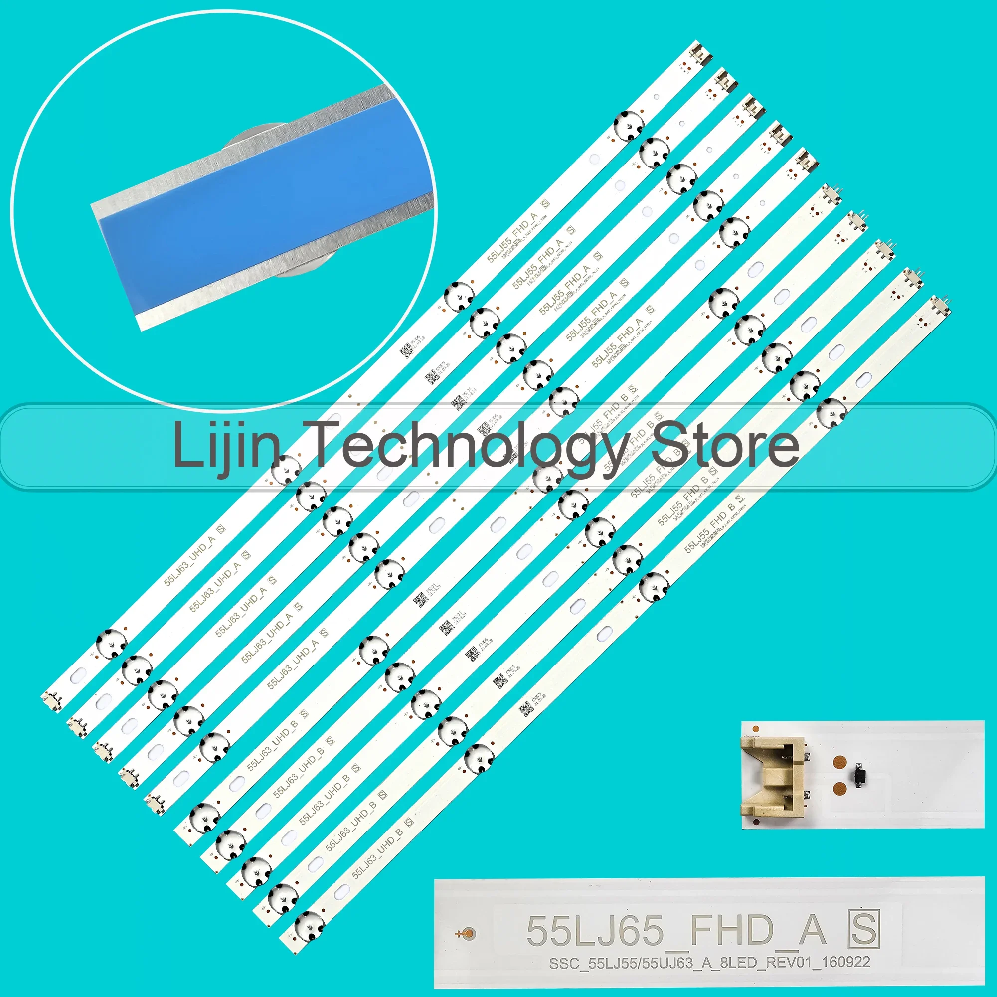 LED strip For 55LJ541V 55LJ550M 55LJ550V 55LJ550Y 55LJ553T 55LJ554T 55UJ6420 55UJ6540 55UJ6220 55UJ6620 55UJ6680 55UJ641C