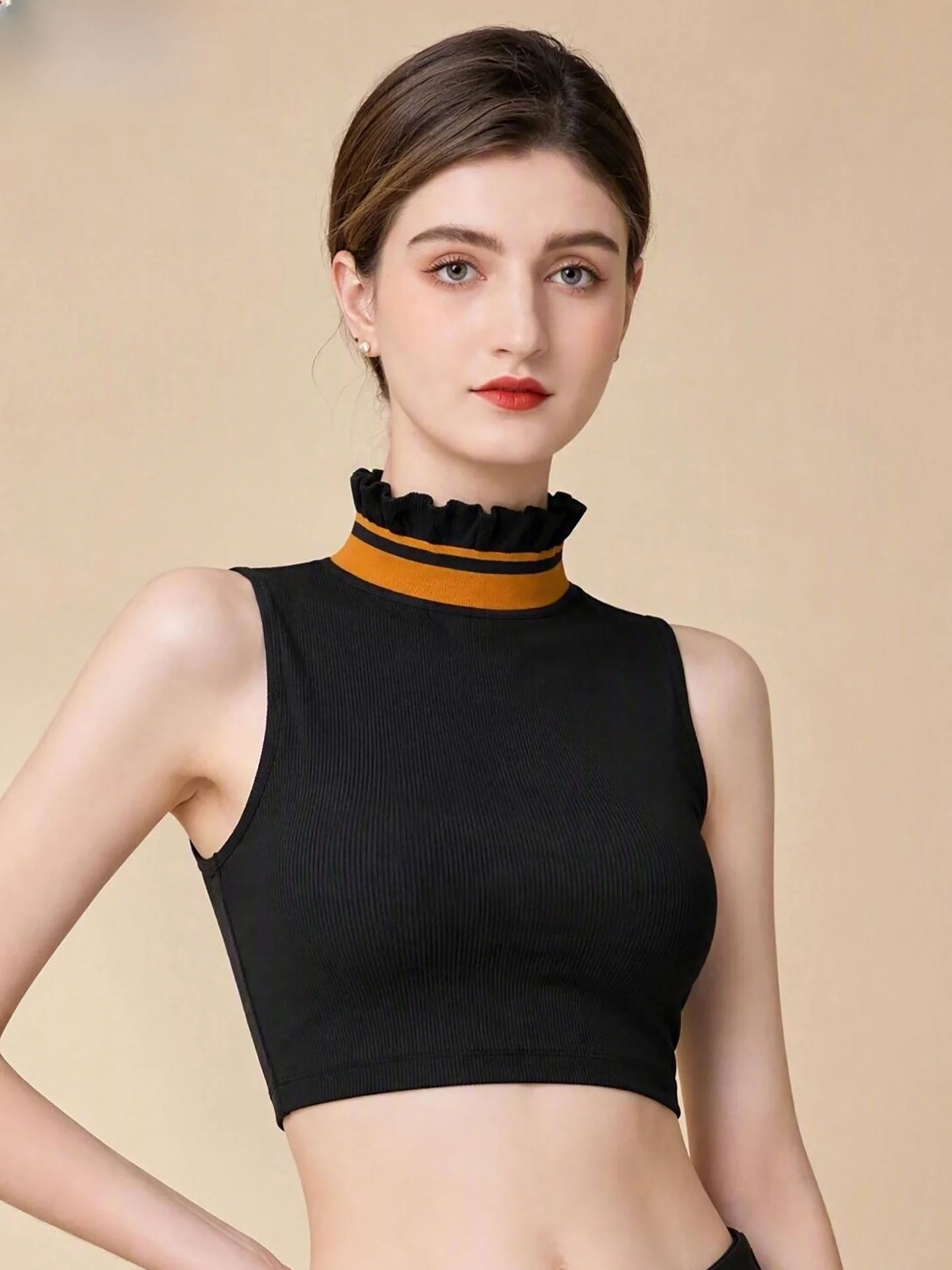 women's-fashionable-high-collar-fake-collar-inner-wear-black-and-color-block-decorative-collar-autumn-winter-26-multi-functio