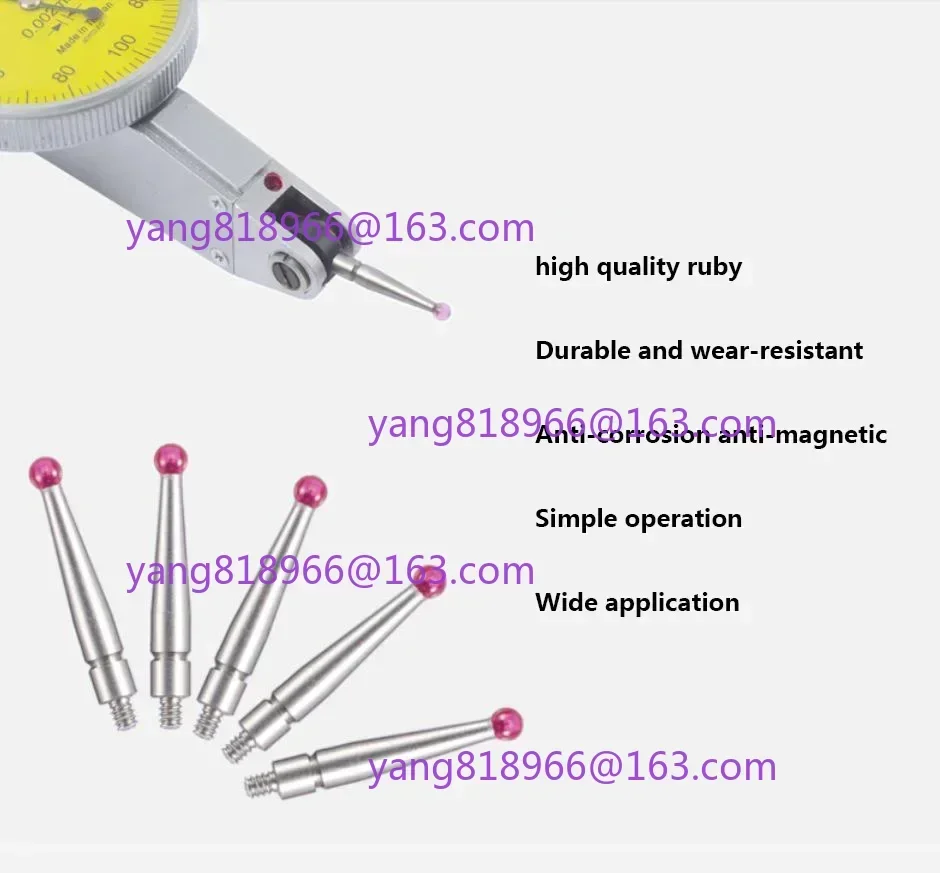 1 adet yeni yakut kafa kadranlı gösterge iğnesi M1.4/M1.6/M1.7/M1.8/M2.0 gösterge probu ölçüm başlığı yükseklik ölçer probu