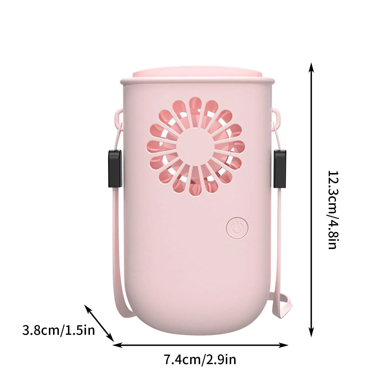 Portable Neck Fan Rechargeable Mini Hanging Neck Small Handheld Neck Desk 3 in 1 Personal Small Fans for Home