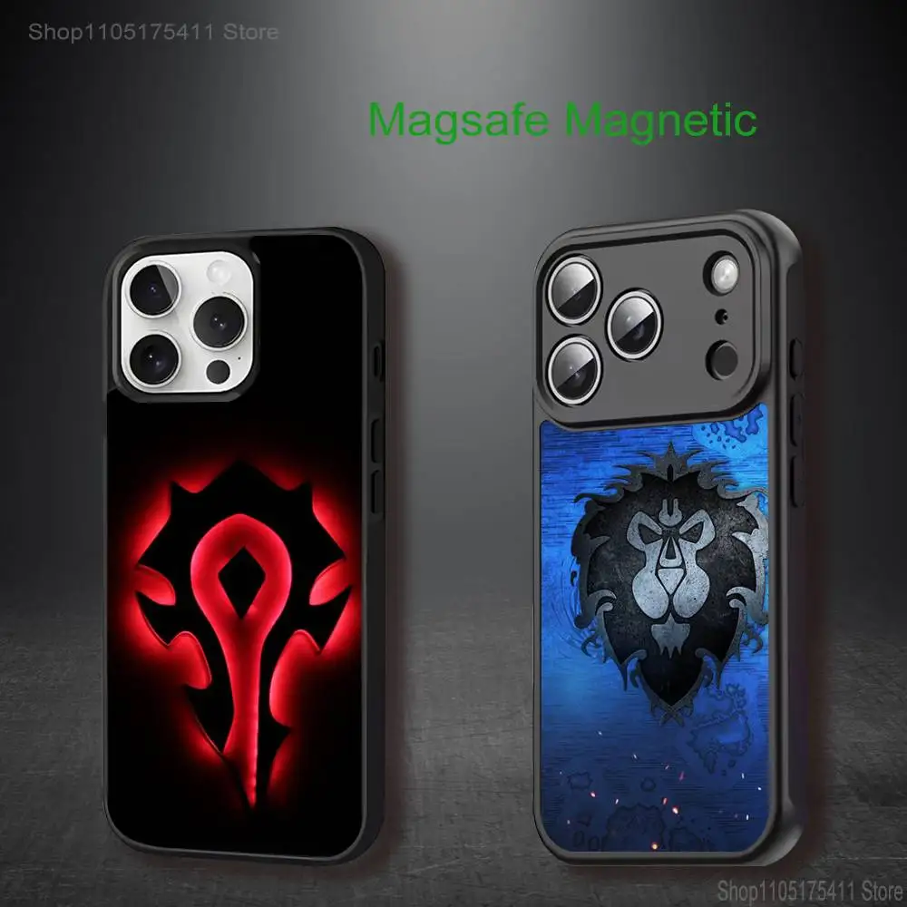 

W-World Of W-Warcraft Cool Phone Case For iPhone 17,16,15,14,13,12,11,Pro,Max,Plus,Mini,SE4,E Magnetic Magsafe Wireless Charging
