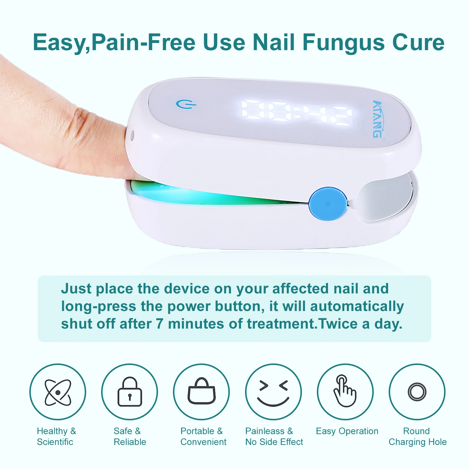 Fingernails Toenails Laser Fungus Cold Therapy Wireless Fungal Infection Onychomycosis Treatment Device Anti Nail Bushroom