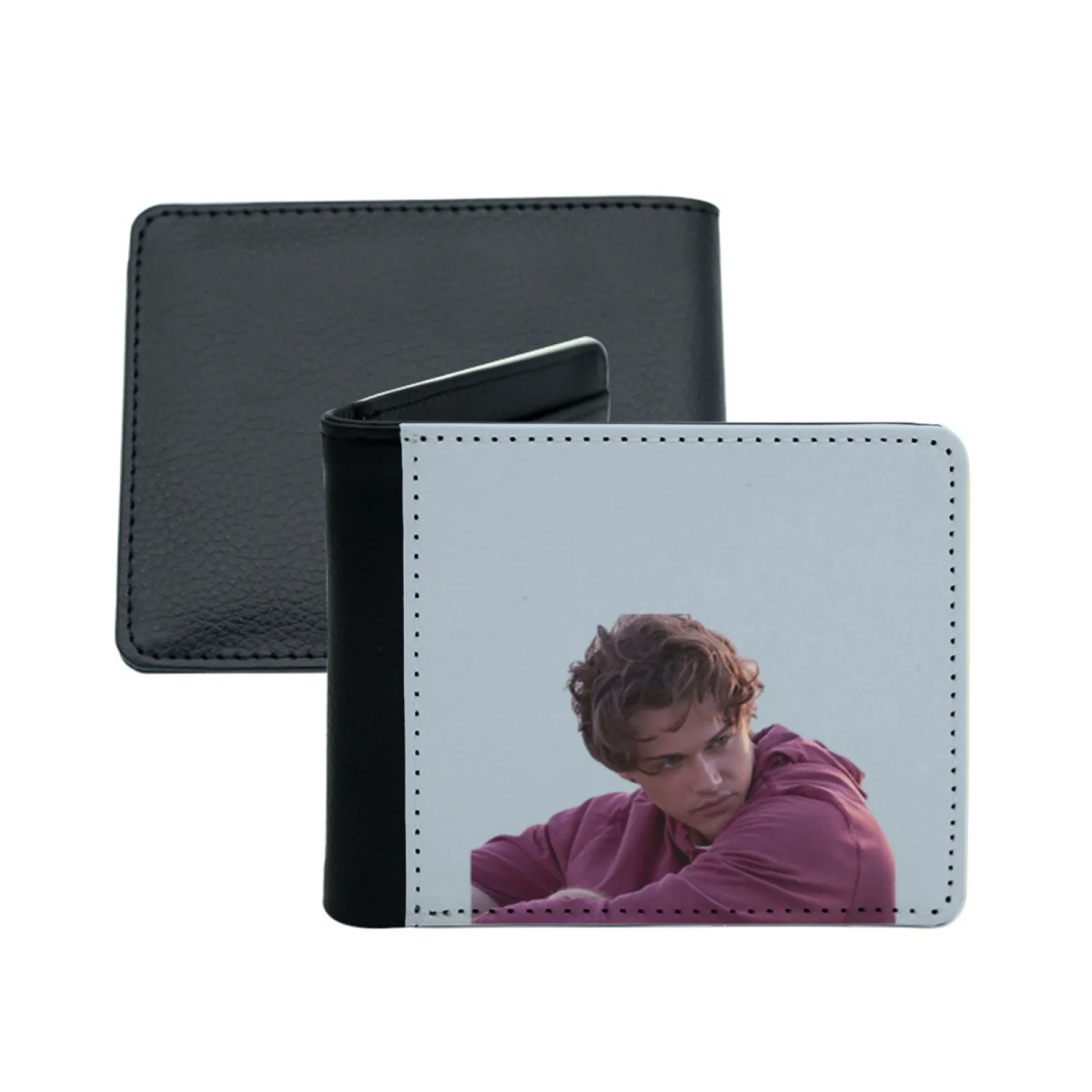 كونراد فيشر الصيف تحولت محفظة جلدية جميلة للرجال بطاقة الائتمان/حاملي الهوية إدراج حقيبة المال الذكور المحافظ القصيرة #3