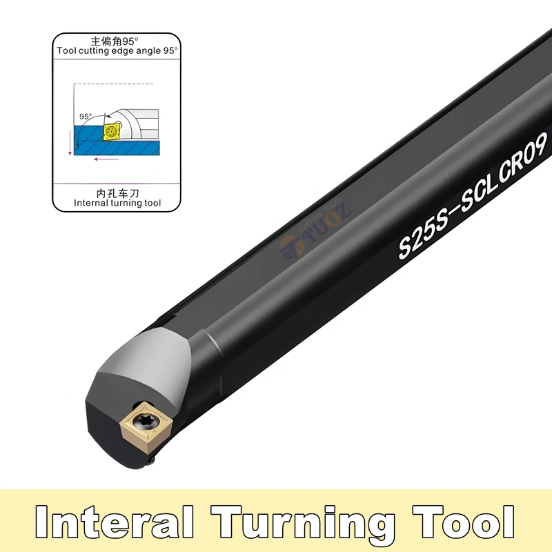 

TUOZ SCLCR SCKCR Internal Turning Tool Holder S06 S07K S08K S10K S12M S14N S16Q S20R SCLCR06 SCLCL06 Cnc Lathe Cutter Bar