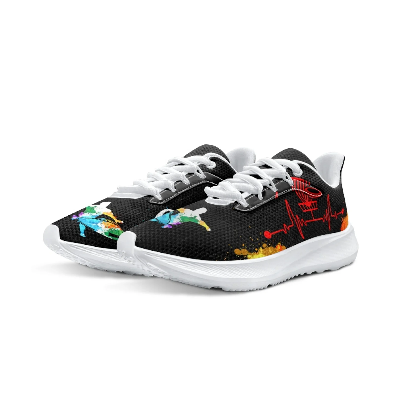 INSTANTARTS Colorful Art Graffiti Women's Shoes Dise Golf Printed Comfortable Shock-proof Running Shoes For Girls Zapatos Mujer