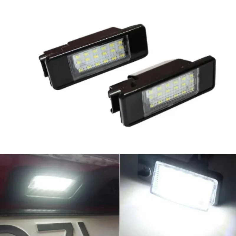 2pcs 24 LED Beads License Plate LED Light Lamp Led Number Light For NISSAN Pathfinder Qashqai J10 J11 X-Trail T30 T31 Juke F15