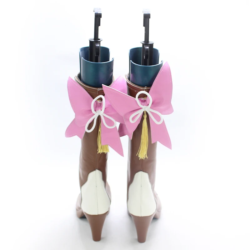 Cosplay porp Accessory Boots Genshin Impact cos Kamisato Ayaka Mid-calf boots Customized image 4