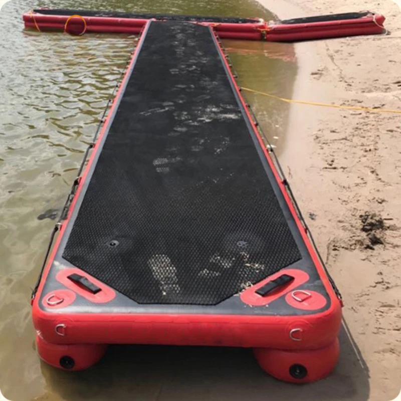 Wholesale 10mx10m Inflatable Floating Dock,  Inflatable Walkway and the Rescue Sled