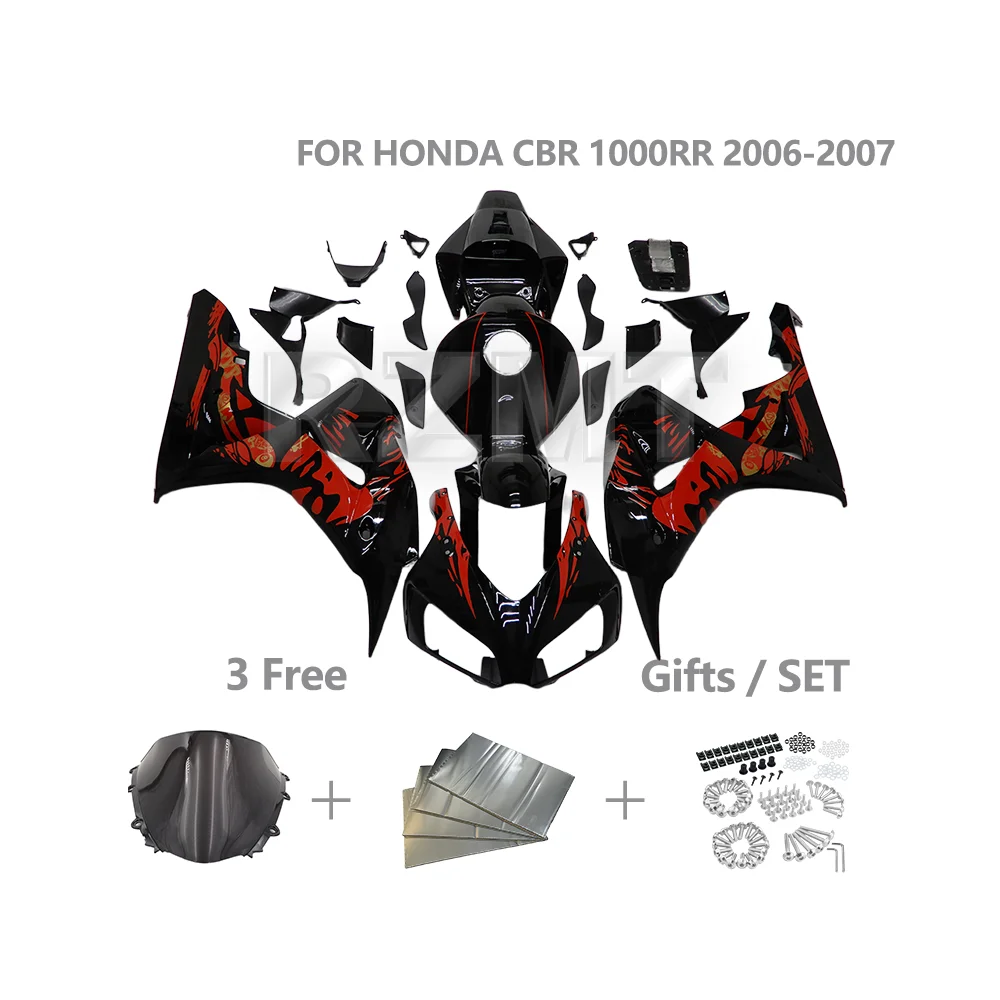 

Комплект обтекателей для HONDA CBR1000RR 2006 2007, CBR 1000RR, индивидуальный комплект обтекателей для мотоцикла, набор деталей для кузова из АБС-пластика H1007-1003b