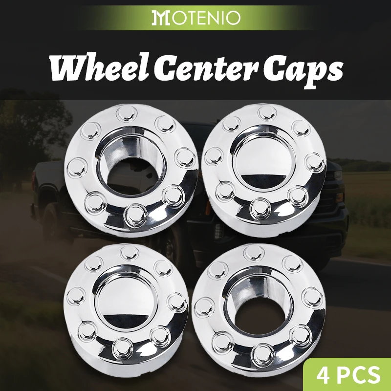 

4PCS Wheel Center Caps Hubcaps Cover 17 Inch for 2005-2016 Ford F350 Super Duty Dually Chrome Replacement Hub Center Caps