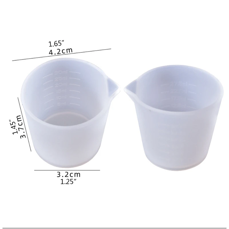 Silicone Measuring Cup with Precise Scale Resin Cup Non-Stick DIY Silicone Cup Dropship