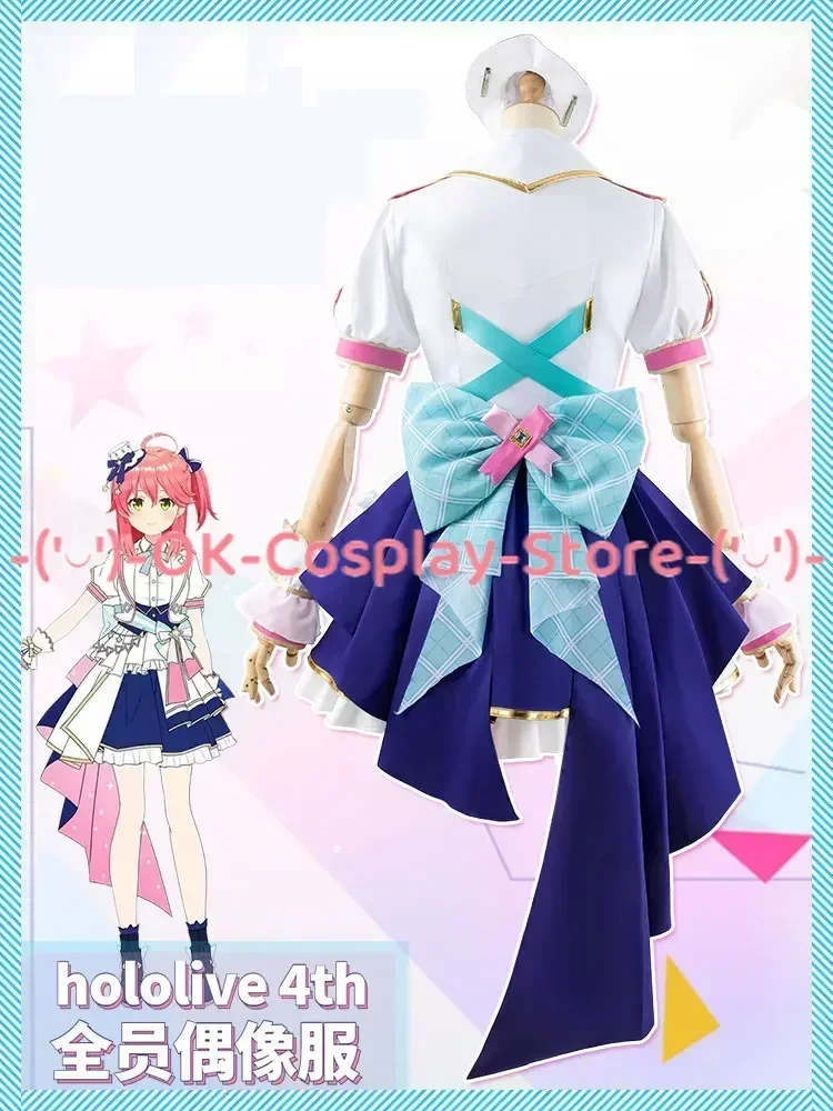 [Custom Made] Minato Aqua Hoshimachi Suisei Nakiri Ayame Cosplay Costume 4th Anniversary Dancing Dress All Members Cosplay Suit