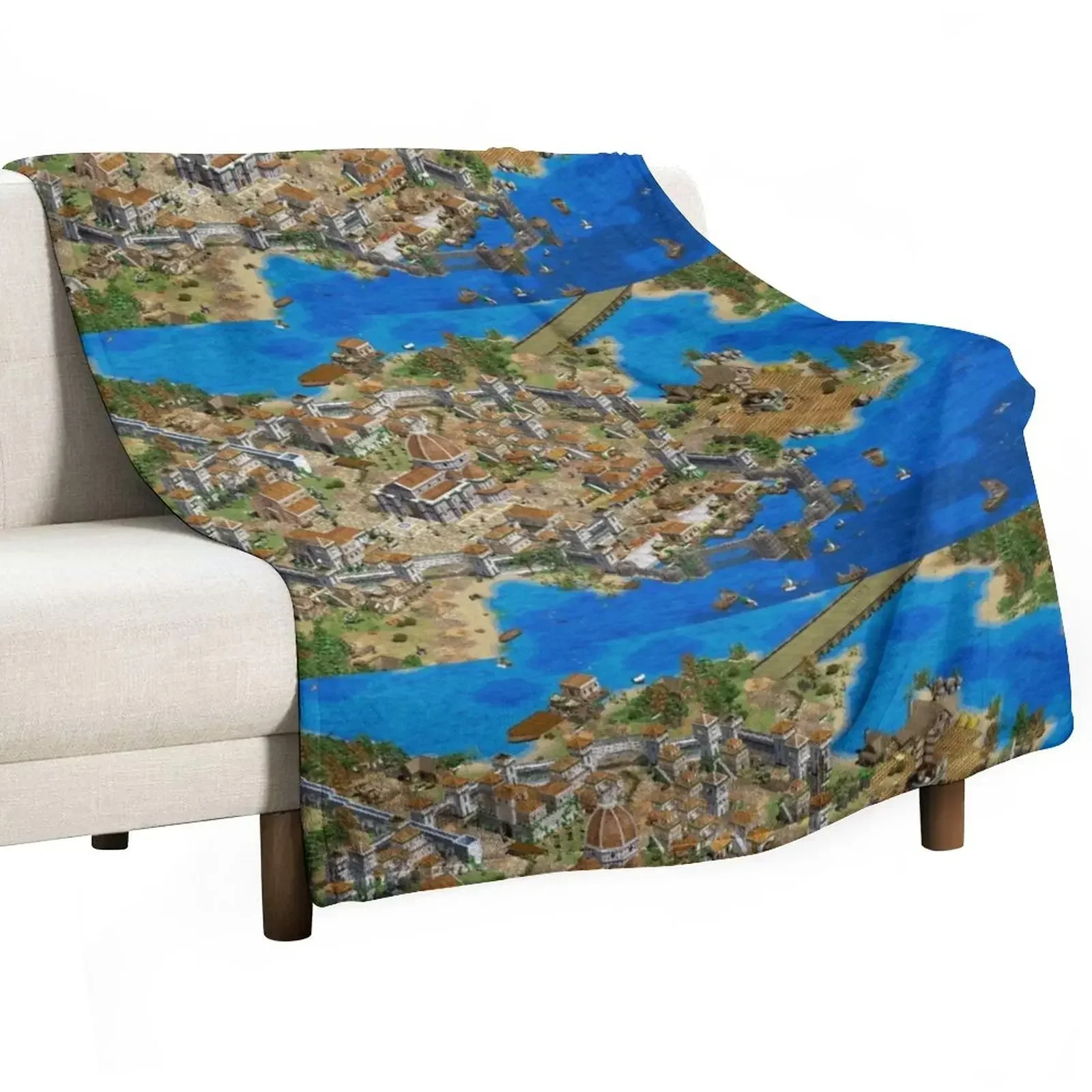 Age of Empires 2 HD Screenshot Throw Blanket Personalized Gift Beach Blankets Sofas Of Decoration Hairy Blankets