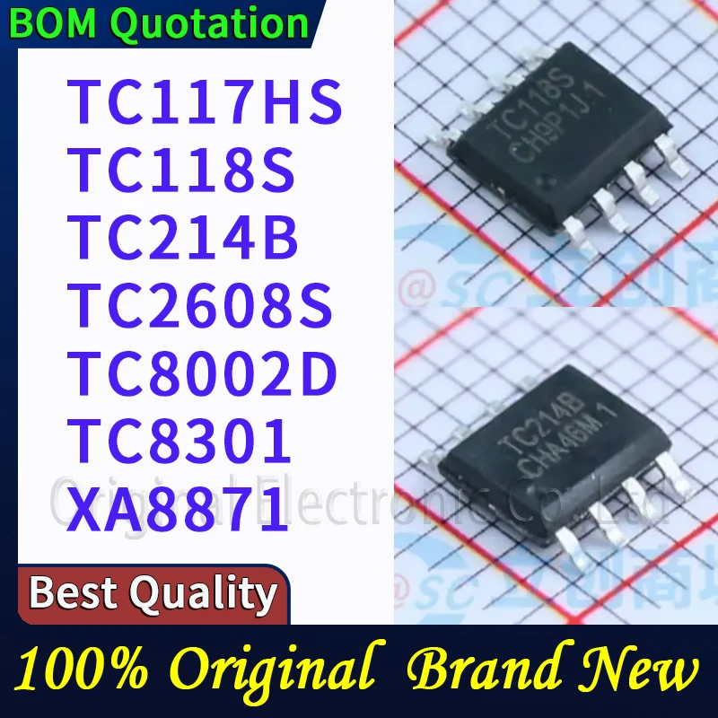 

5pcs/lot TC117HS TC118S TC214B TC2608S TC8002D TC8301 XA8871 In stock Original High quality