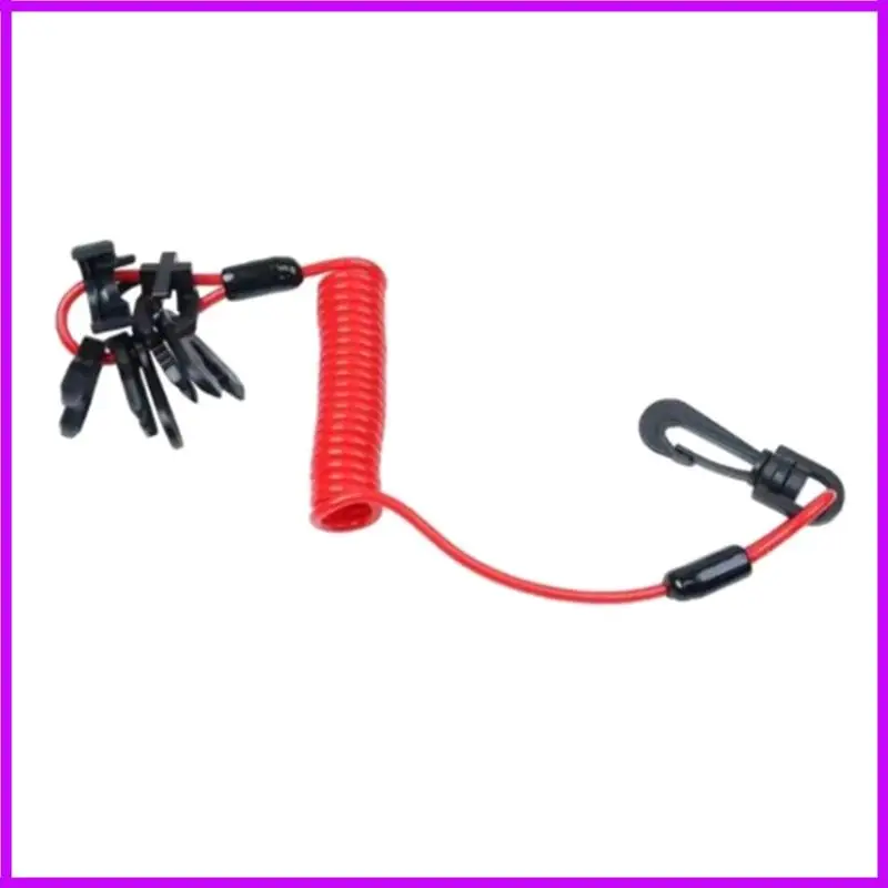 R9CC Boats Engine Emergencies Stop Lanyard Heavy Duty Steel Wire Construction Universal Compatibility Design