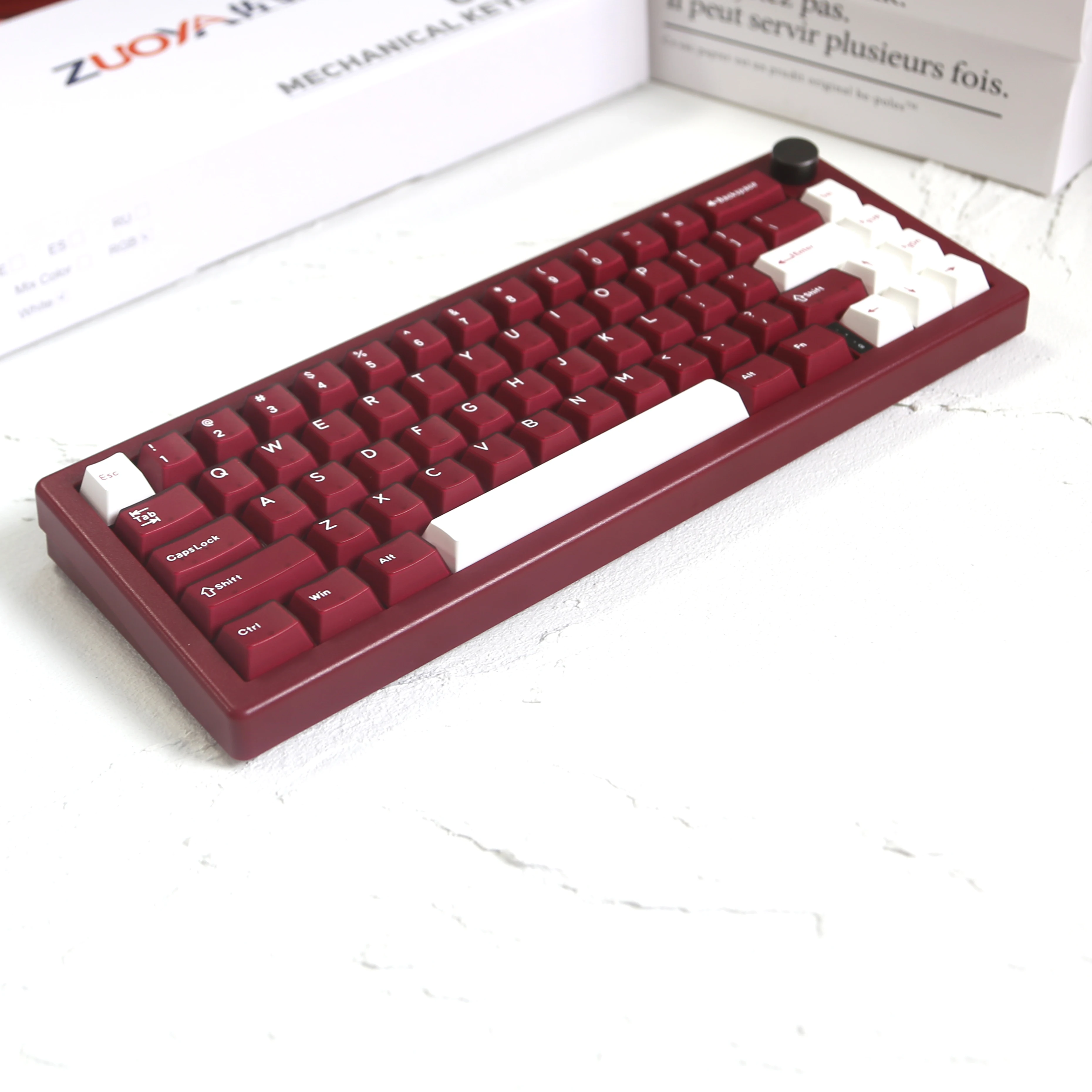 GMK67 65% Tiefe rot mechanische tastatur kit bluetooth 2,4G drahtlose verdrahtete Angepasst mit RGB Backlit