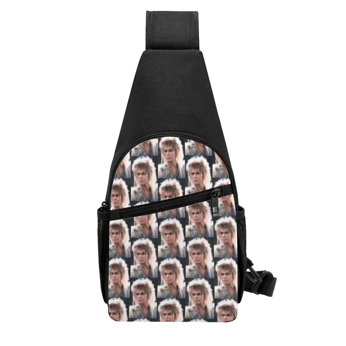 Jareth The King Of Goblins Falling In The Labyrinth Chest Bag Men Sling Crossbody Backpack Chest Bag  Daypack Shoulder Bag