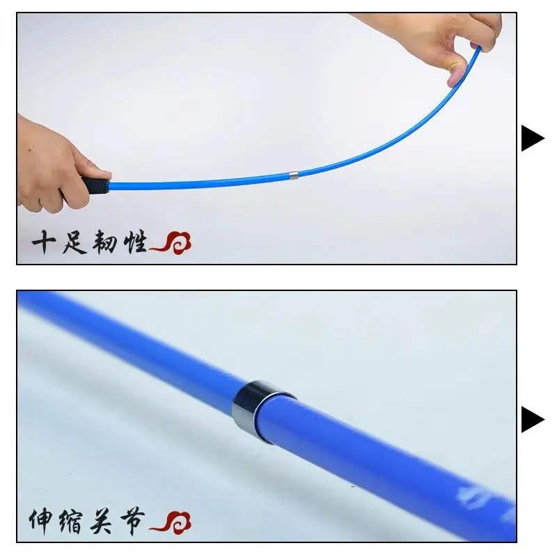 90/120/150cm Retractable Chinese Dragon Ribbon Dance Stick Rod Pole Fitness Dragon Dancing Accessories Resilient