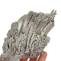 100-130g Unique primary ore magnesium ore crystal silver magnesite quartz crystal mineral specimens