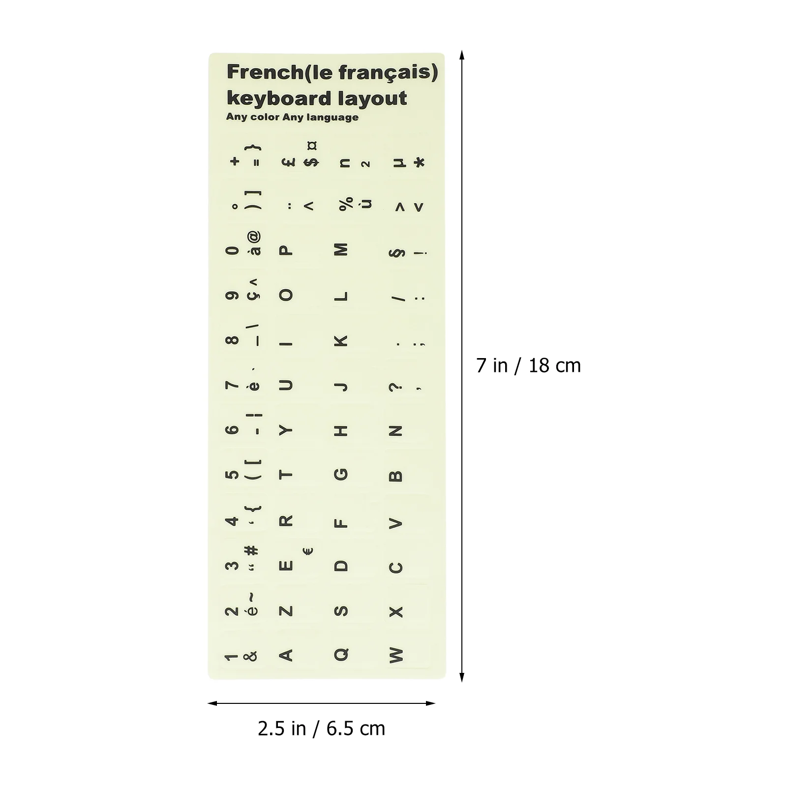 Adesivos de linguagem de teclado carta para fornecimento de computador acessórios de teclados decalques universais