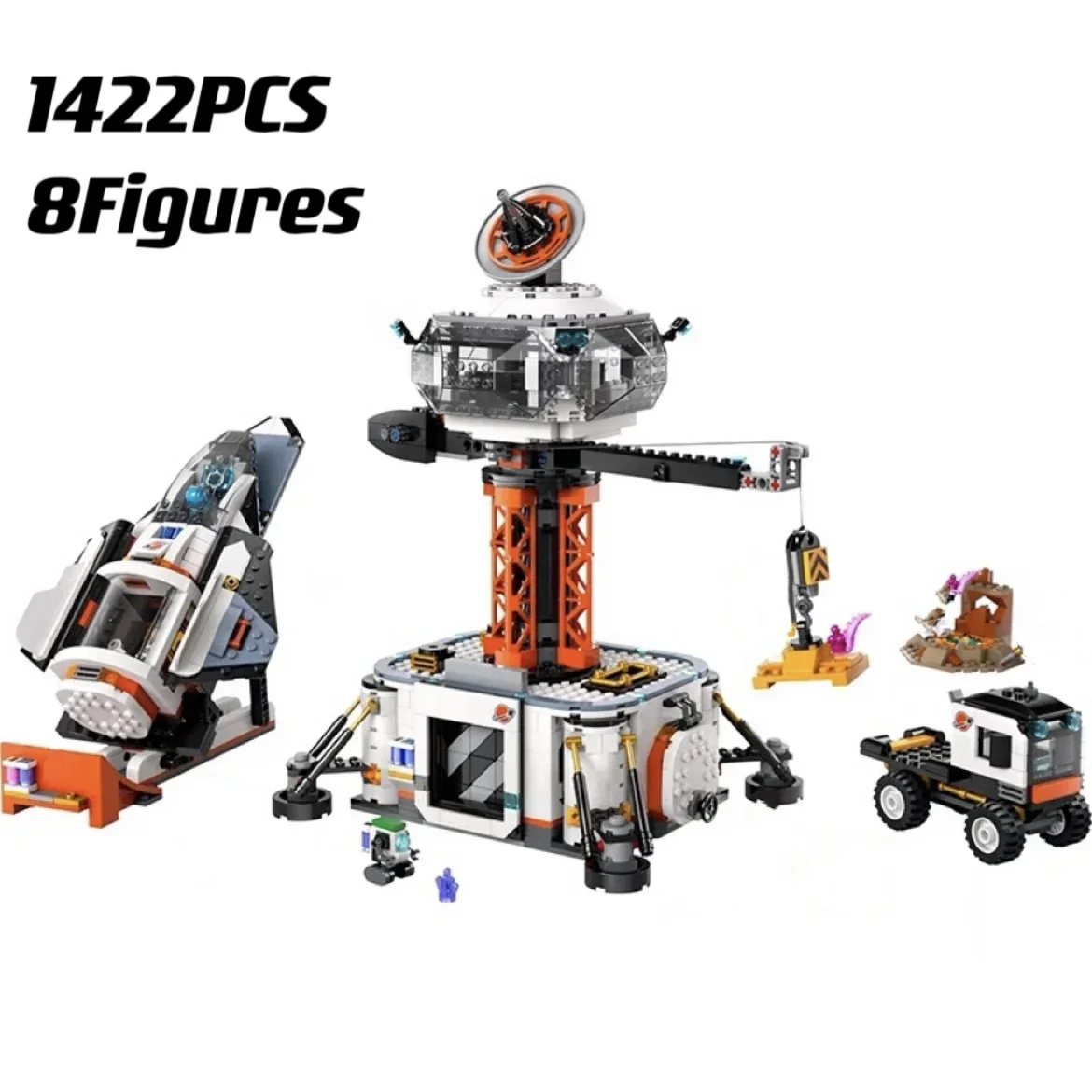 2024 NEW City 60434 Base and Rocket Launchpad Building Blocks Space Toy for Boys Kids Birthday Christmas Gifts