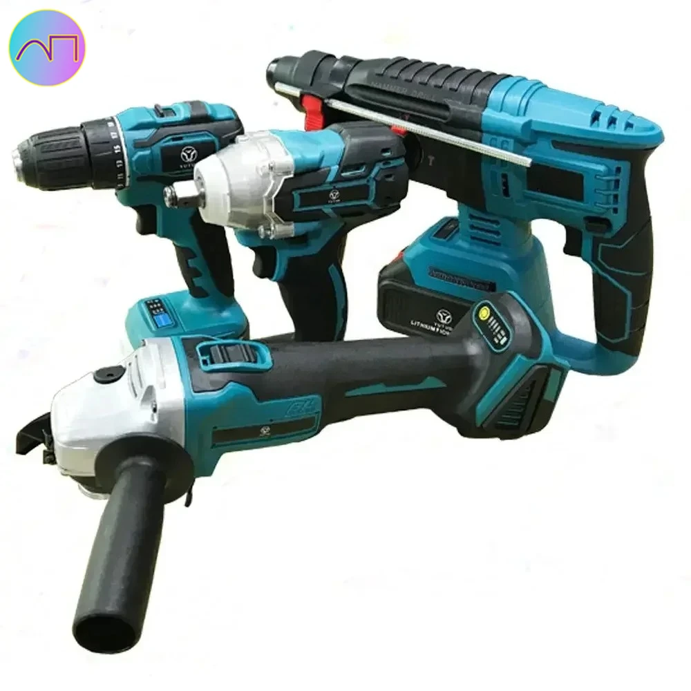 

For New Cordless Power Tool Combo Kit Cordless Combo Tool Sets 4 Tools Power Cordless Drill