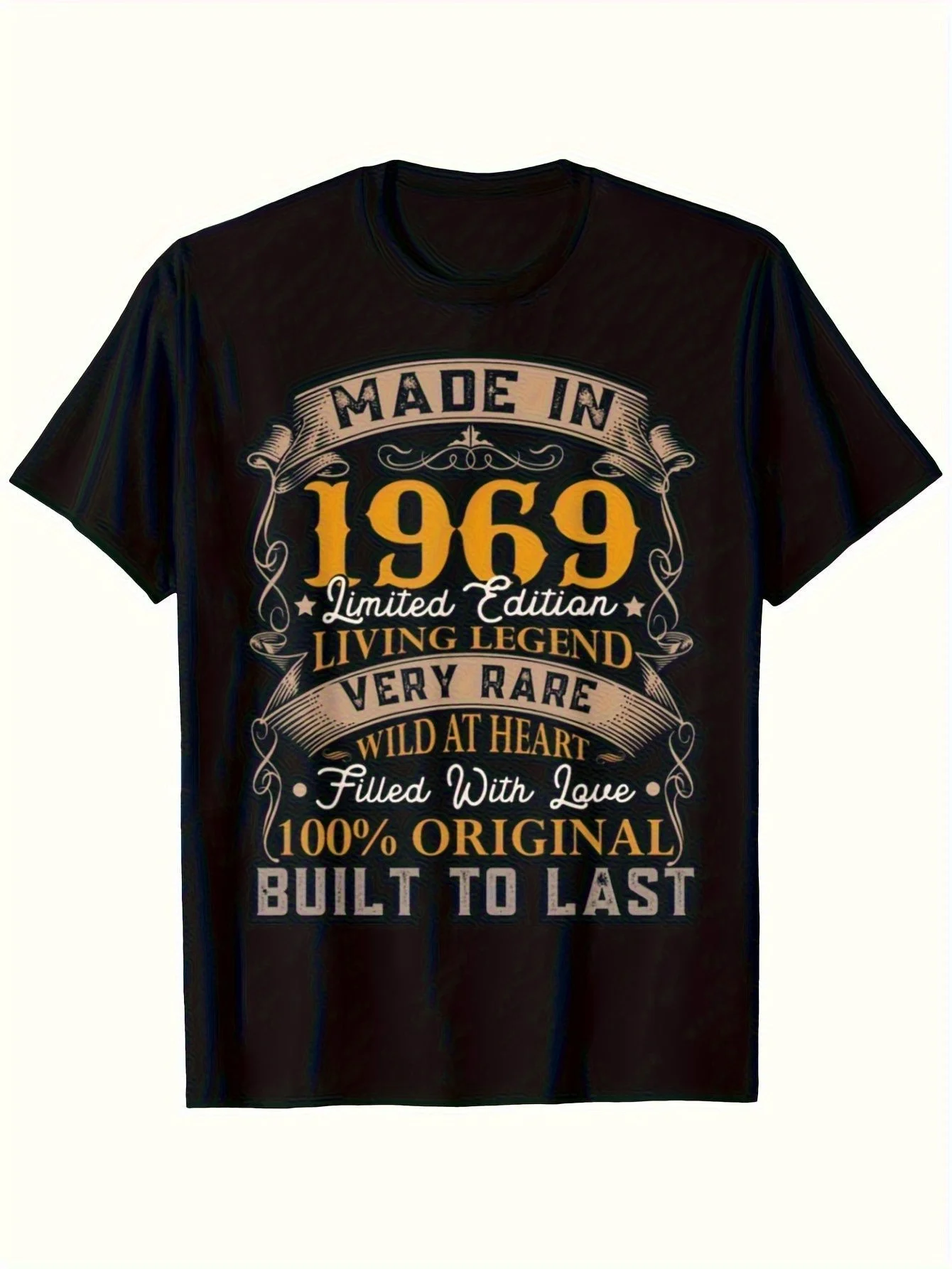 1969 Limited Edition Vintage Graphic T-Shirt - Heavy Duty Soft Breathable  Retro 60s Music Festival Tee - Unisex Oversized Fit () - Limited Edition Collectible 1969 Design - Built to Last Vintage for Men Women - Casual Casual Attire