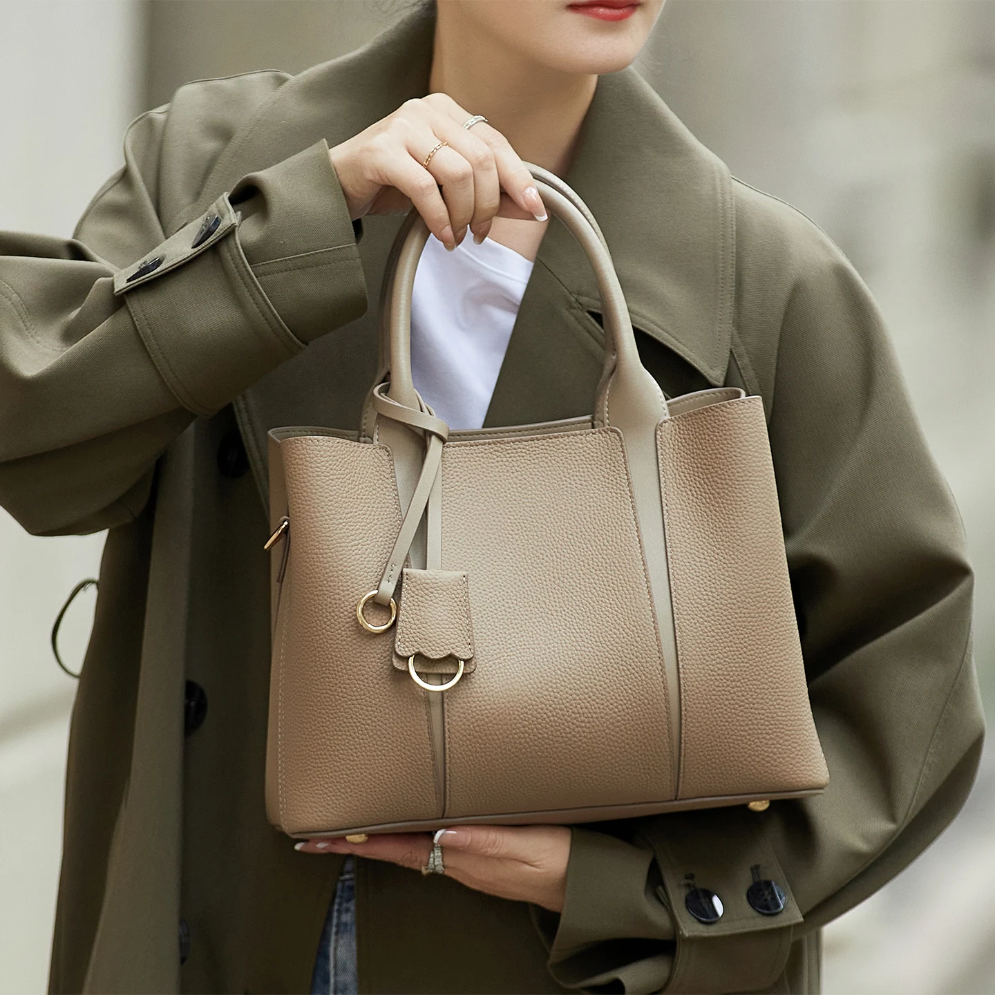 

ZOOLER New Luxurious Women Leather Handbag New First Cow Leather Winter Top Handle Cow Bag Handmade Shoulder Bag Girls#AL693