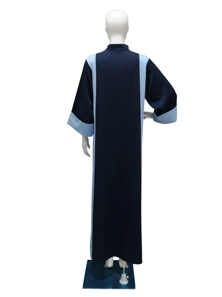 Eid Muslim Dress Women Abaya Diamond Long Sleeve Vestidos Largos Stand Collar Arab Jalabiya Party Dresses Kaftan Long Robe 2024