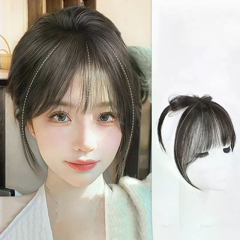 

French Style Synthetic Fake Bangs Wig Hair Piece Natural Hairpiece Hair Extensions Female Styling Hair Accessories