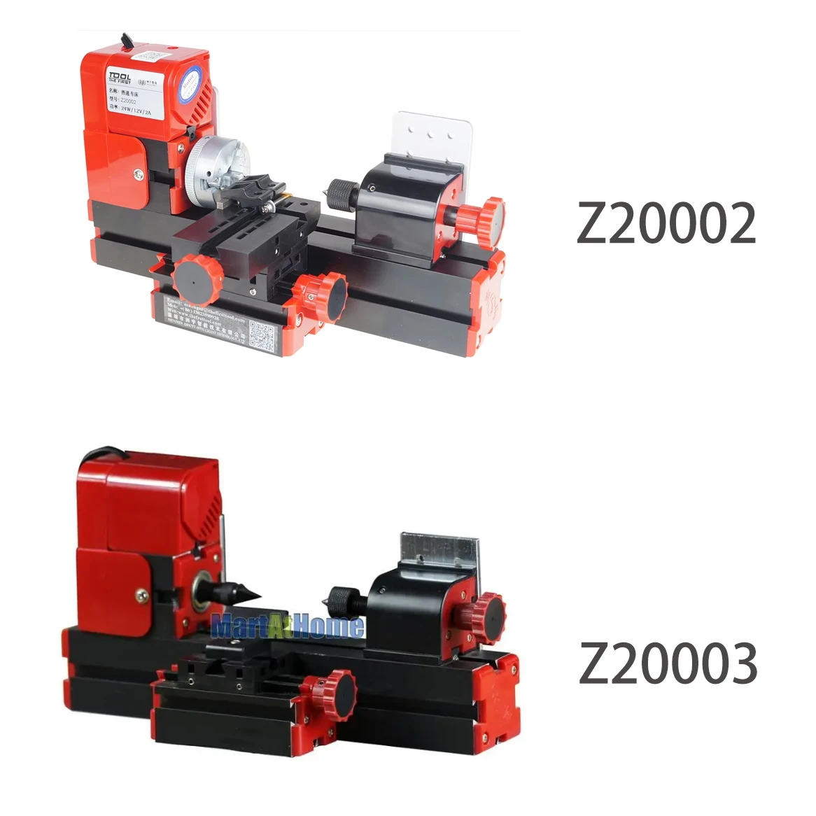 24W Mini Lathe Machine Tool Z20002 20000 RPM Max. Workpiece 135*20mm with 3-jaw Chuck for Hobby, Science Education, Model Making