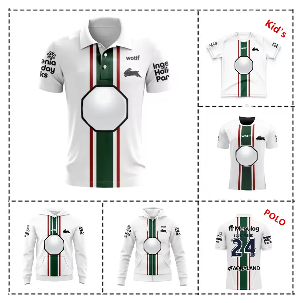 

2024 South Sydney Rabbitohs alternate Rugby POLO SHIRT JERSEY size S--5XL ( Print name and number )