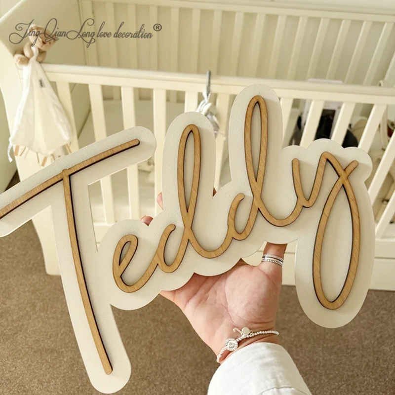 Custom Name Cutouts for Nursery Wooden Letters, Name Sign Nursery Letters Wall Art Above Crib Nursery Decor Nursery Wooden Name