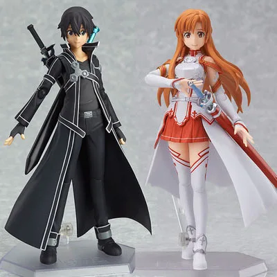 

Sword and Sword God Domain Kirito Kiritani and Ren Yasina Mobile Handmade Doll Action Character Anime Model Toy Collection Doll