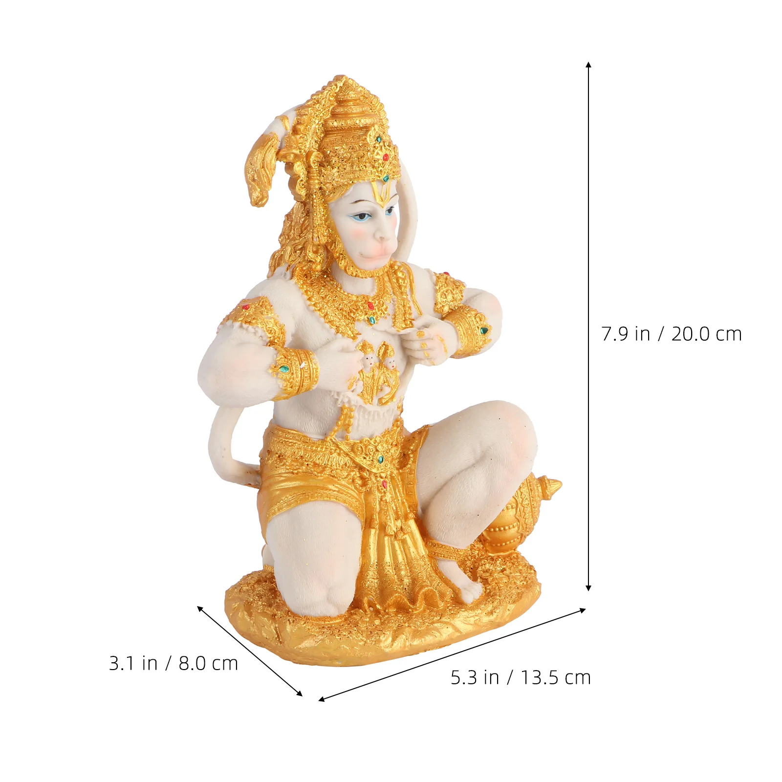 هانومان بوذا تمثال الراتنج قرد النحت جنوب شرق آسيا نمط الديكور للمنزل مكتب غرفة المعيشة زخرفة المنزل #5