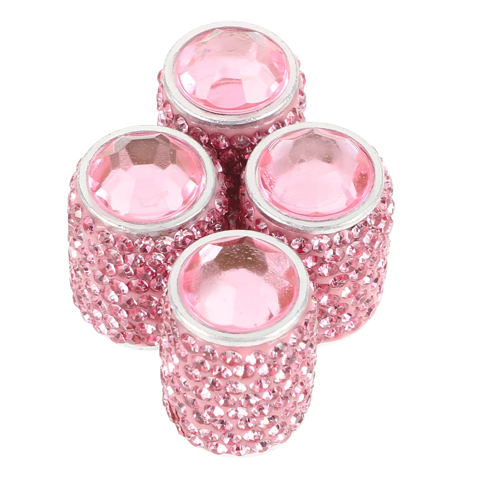 4 Pcs Valve Cap Rhinestone Car Accessories Tire Caps Stem Women Gadgets Air Bling for Full Diamond Cute