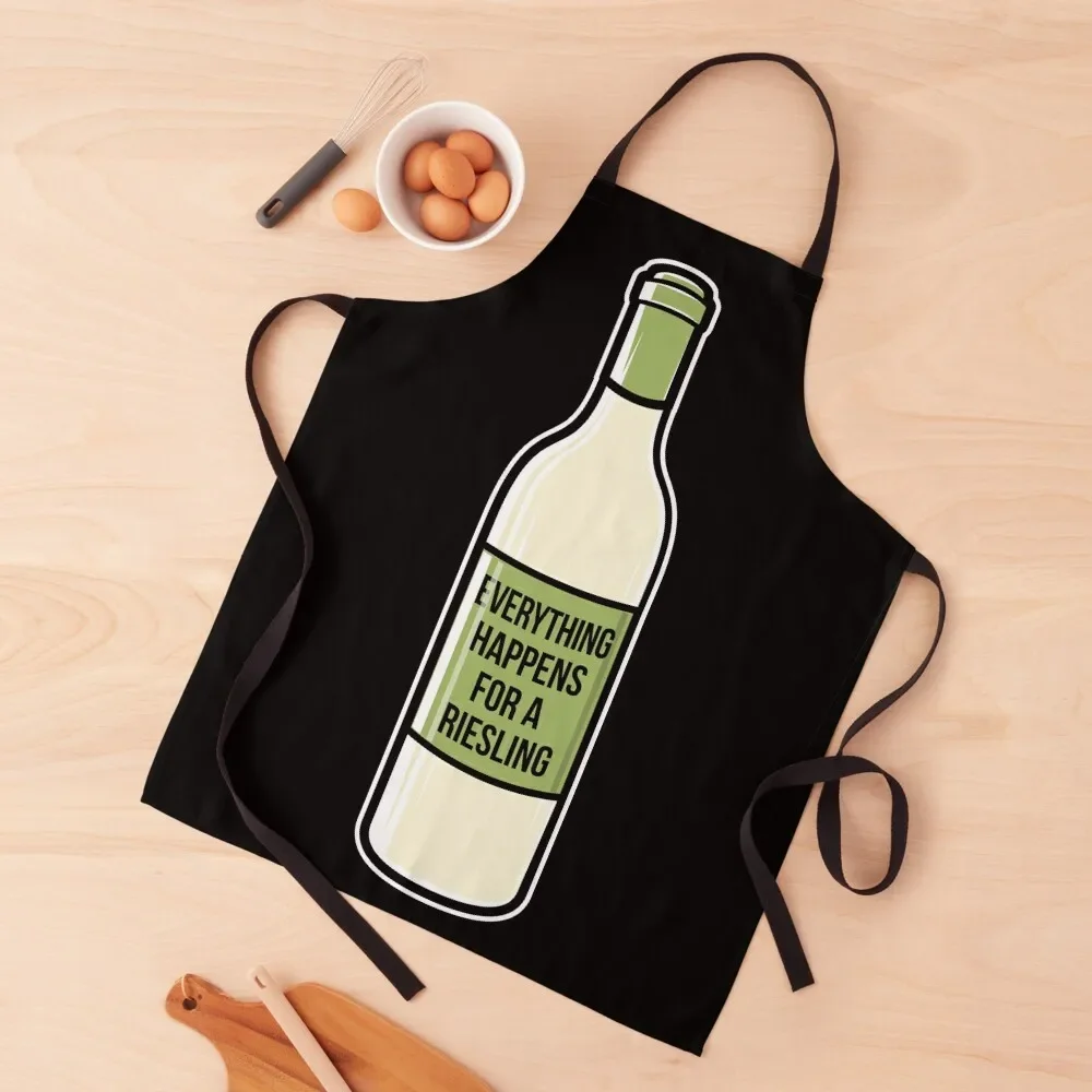 Everything happens for a riesling Apron chefs Cleaning Products For Home Nursing Things For The Home Apron