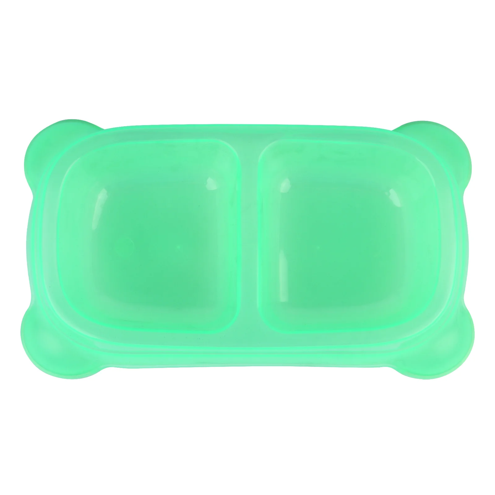 

Pet Double Feeder Bowl Non- Cat Dog Feeding Drinking Station Smooth Long-Lasting Pet Supplies Container