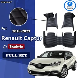 For EU Renault Captur (B Platform) 2018 2017 2016 2015 2014 2013 Car Floor Mats Styling Custom Auto Accessories Carpets Protect