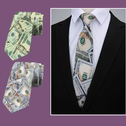 Interesting dollar pattern printing 8 cm wide tie fashion business shirt tie Pascual men's tie tie birthday gift