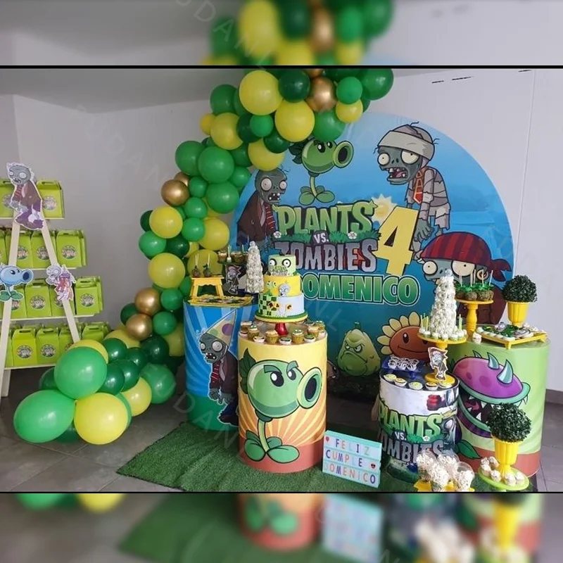 82pcs Plants Vs. Zombies Theme Foil Balloon Cartoon Anime Figure Shape Kids Birthday Decoration Party Supplie Baby Shower Globos