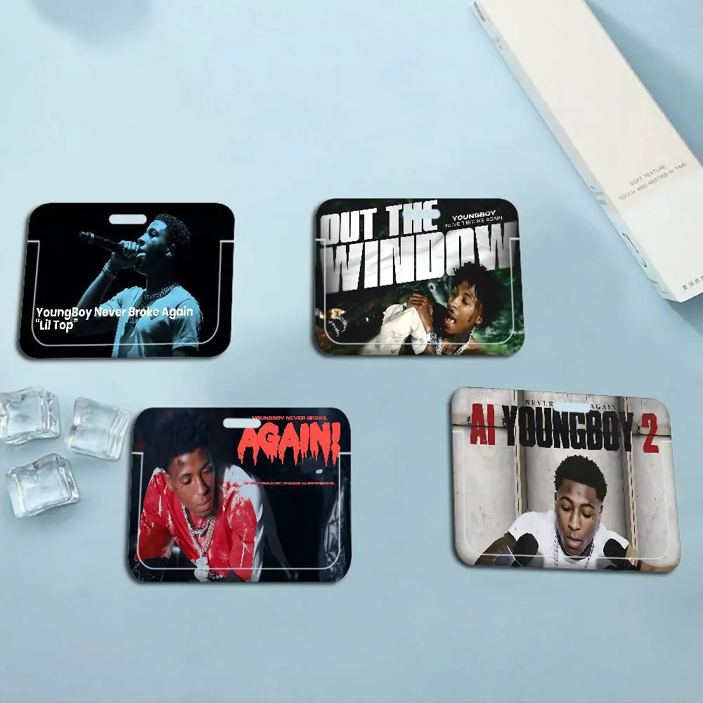 

Чехол-держатель для рабочей карты/удостоверения личности с ремешком на шею, в стиле рэпера Youngboy N-Never B-Broke Again, для удостоверений личности, деловых и кредитных карт