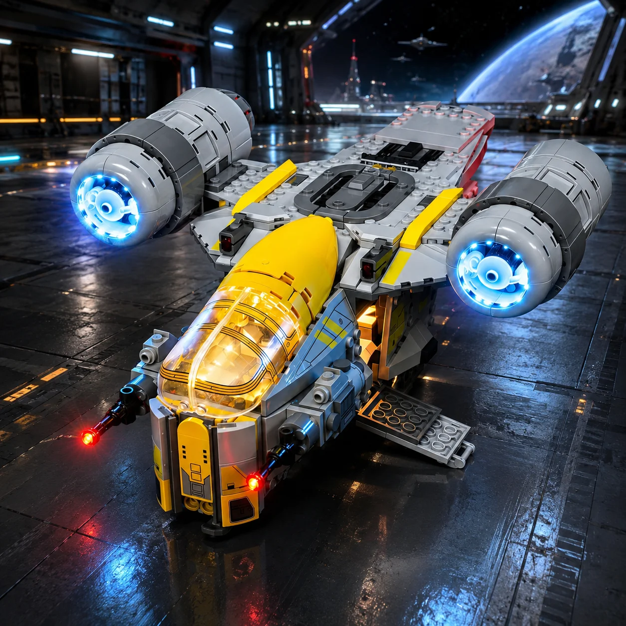 HPROSPER LED-Licht für Lego 75447 Star Wars The Razor Crest, dekorative Lampe mit Batteriekasten (Lego-Bausteine ​​nicht im Lieferumfang enthalten)