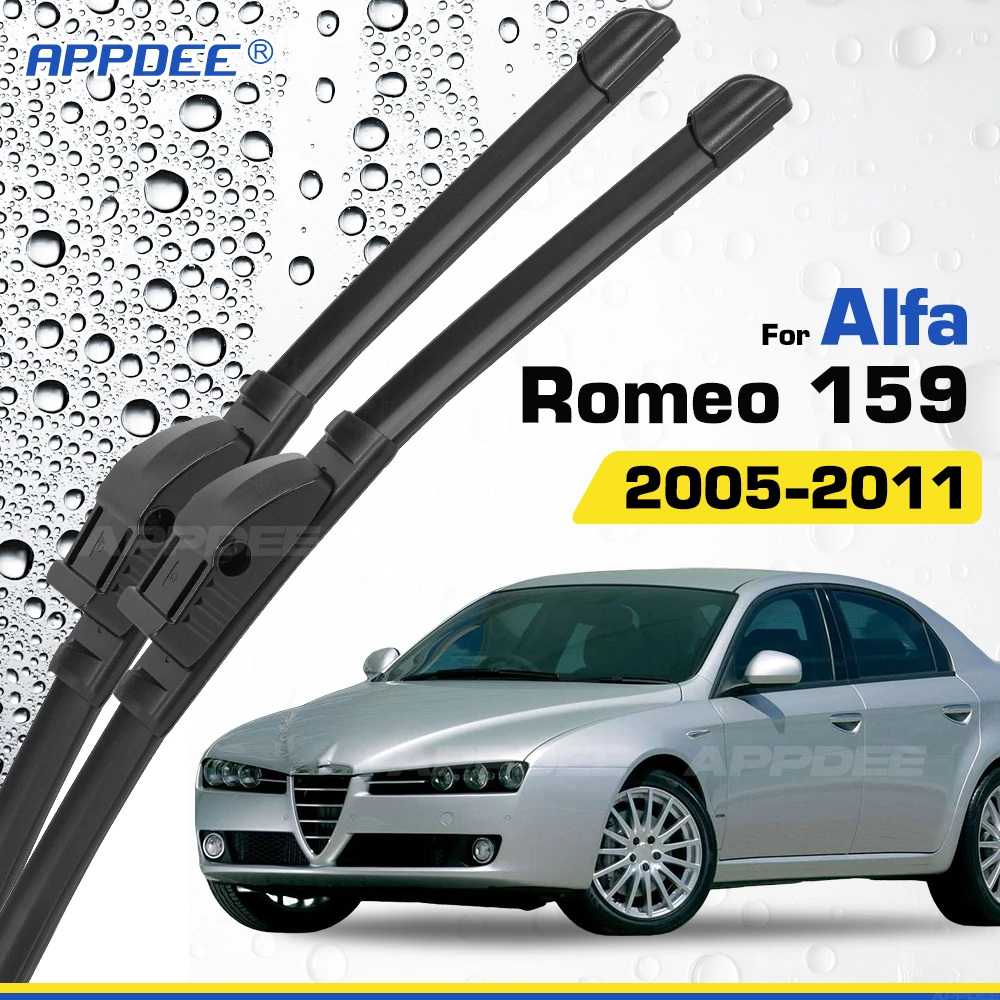 

APPDEE для Alfa Romeo 159 2005-2011, силиконовые и резиновые щетки стеклоочистителя, щетки для лобового стекла, оконные щетки