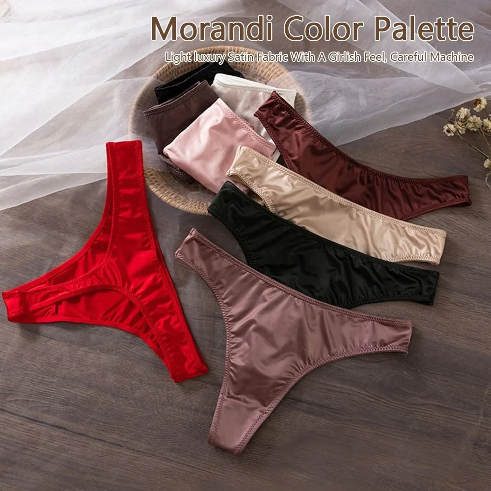 Stretchy Panties for Women Breathable Skin-friendly Seamless Underwear Sexy Low Waist Ice Silk Panties Underwear Collection