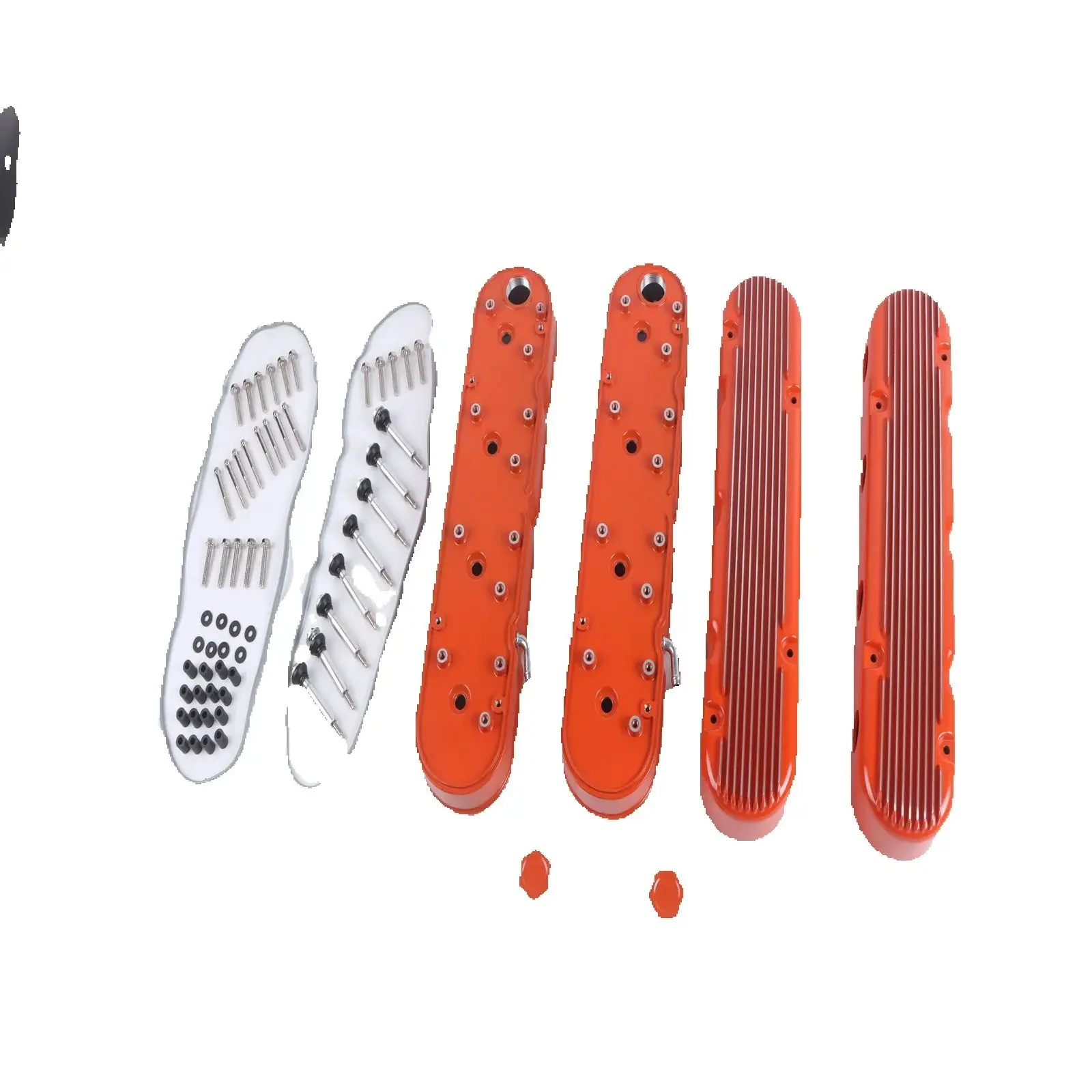 241-183 أغطية الصمامات البرتقالية لـ LS Chevy LS1 LS2 LS3 LSX 12558948 12570616 D580 قطع غيار ملحقات السيارة