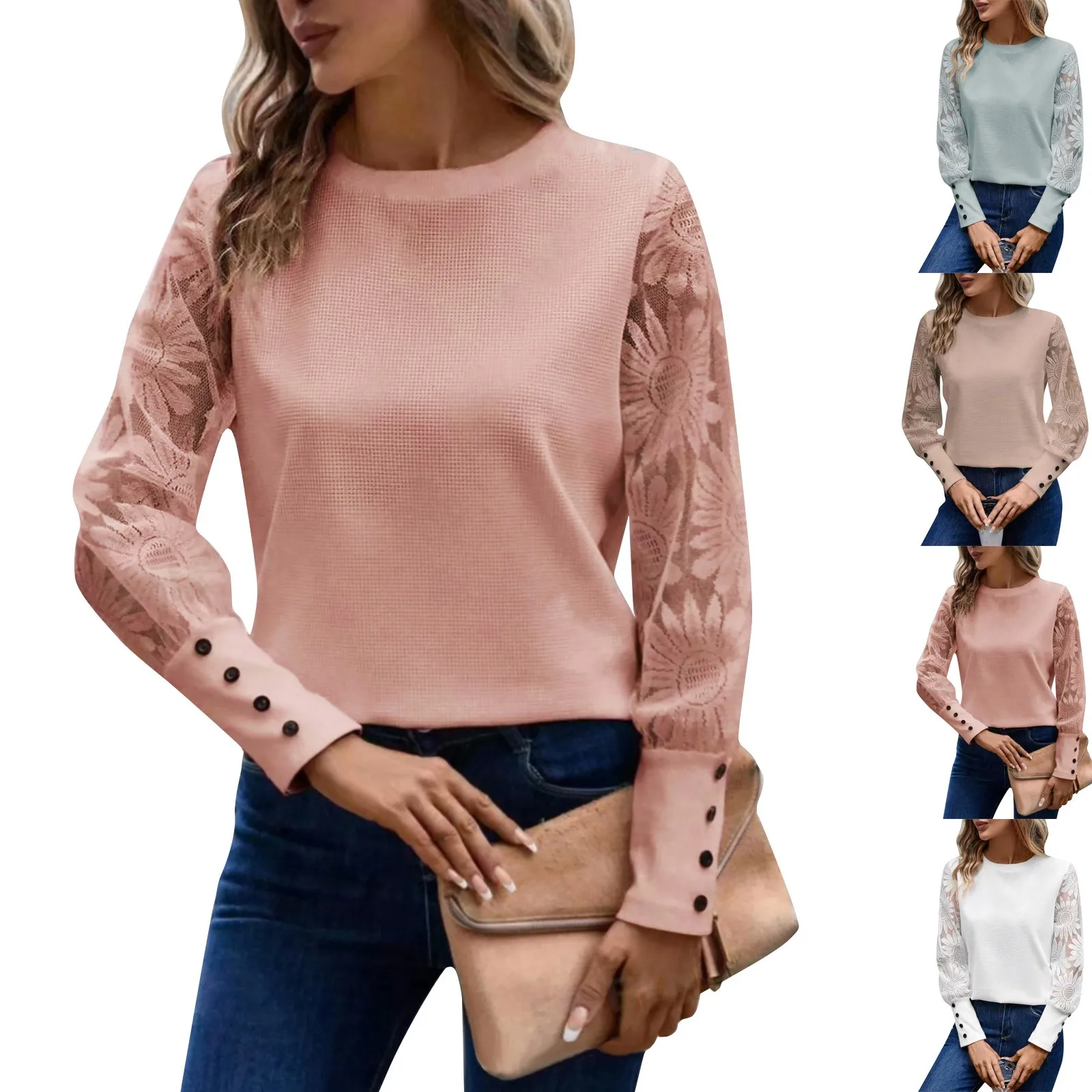 Fall Fashion Hot Women'S Clothing Button Long Sleeve Tops  Korean Reviews Many Clothes  Traf Official Store 한국인 리뷰 많은 옷