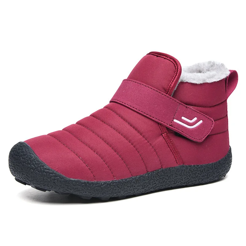 

Big Size 35-48 Unisex Plush Ankle Boots Women Winter Warm Hiking Boots Short Snow Boots Lady Slip on Climb Outdoor Sport Shoes